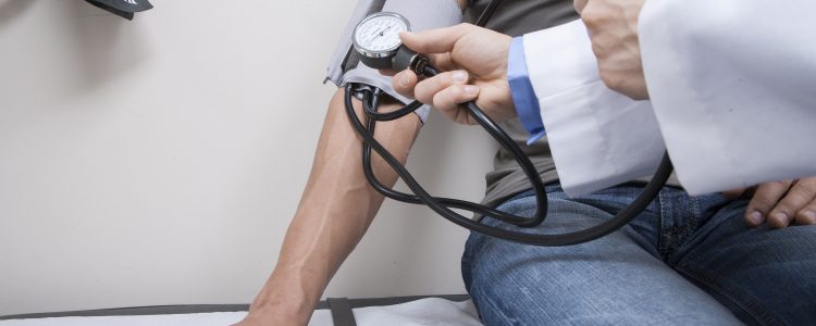 Checking blood pressure