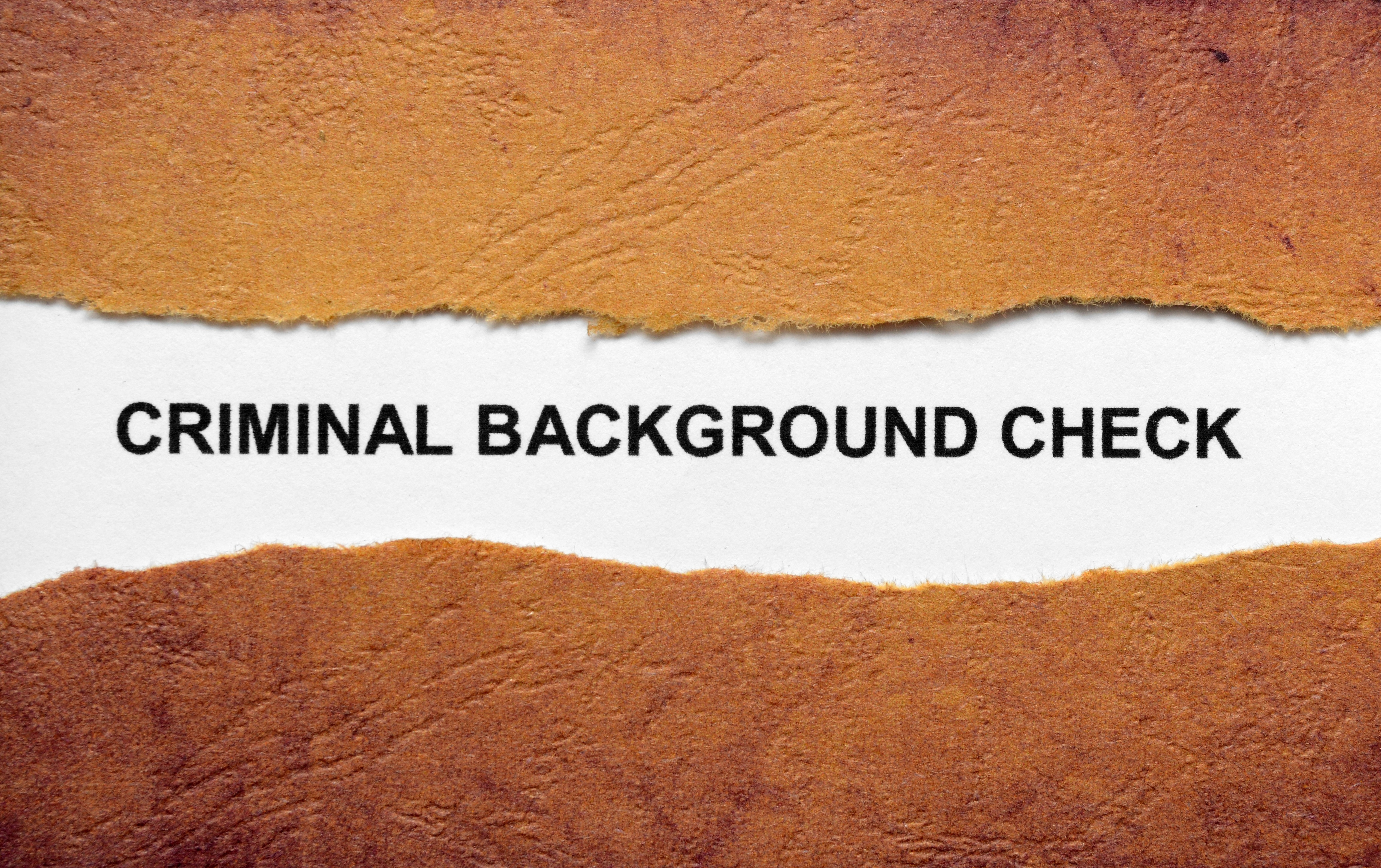 Criminal background check