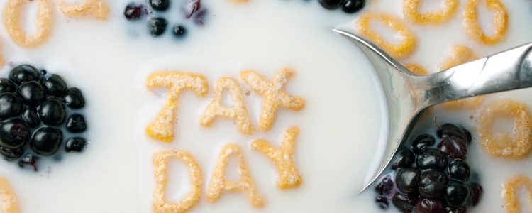Tax Day Cereal Letters