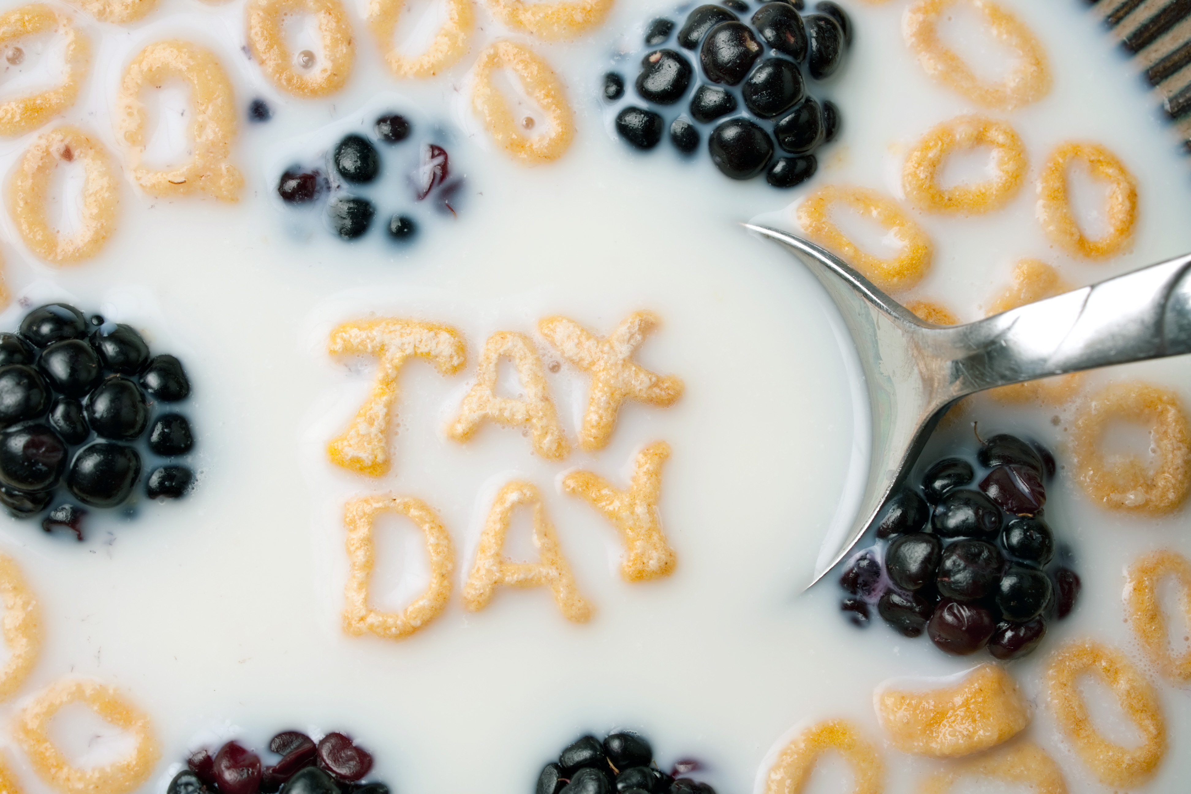 Tax Day Cereal Letters
