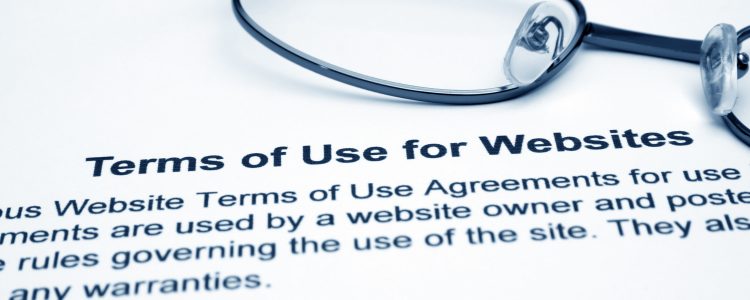 Terms of use for websites