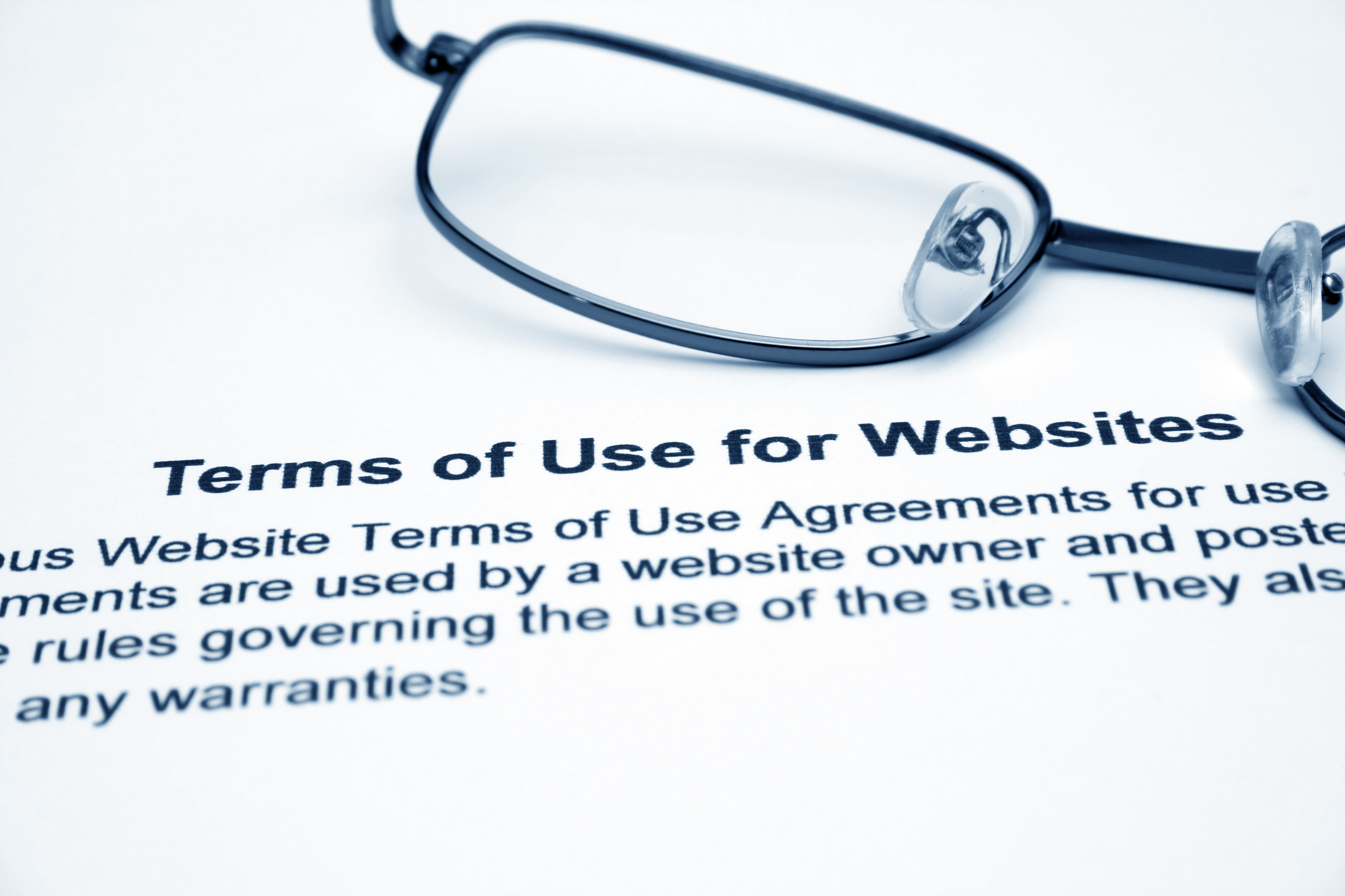 Terms of use for websites