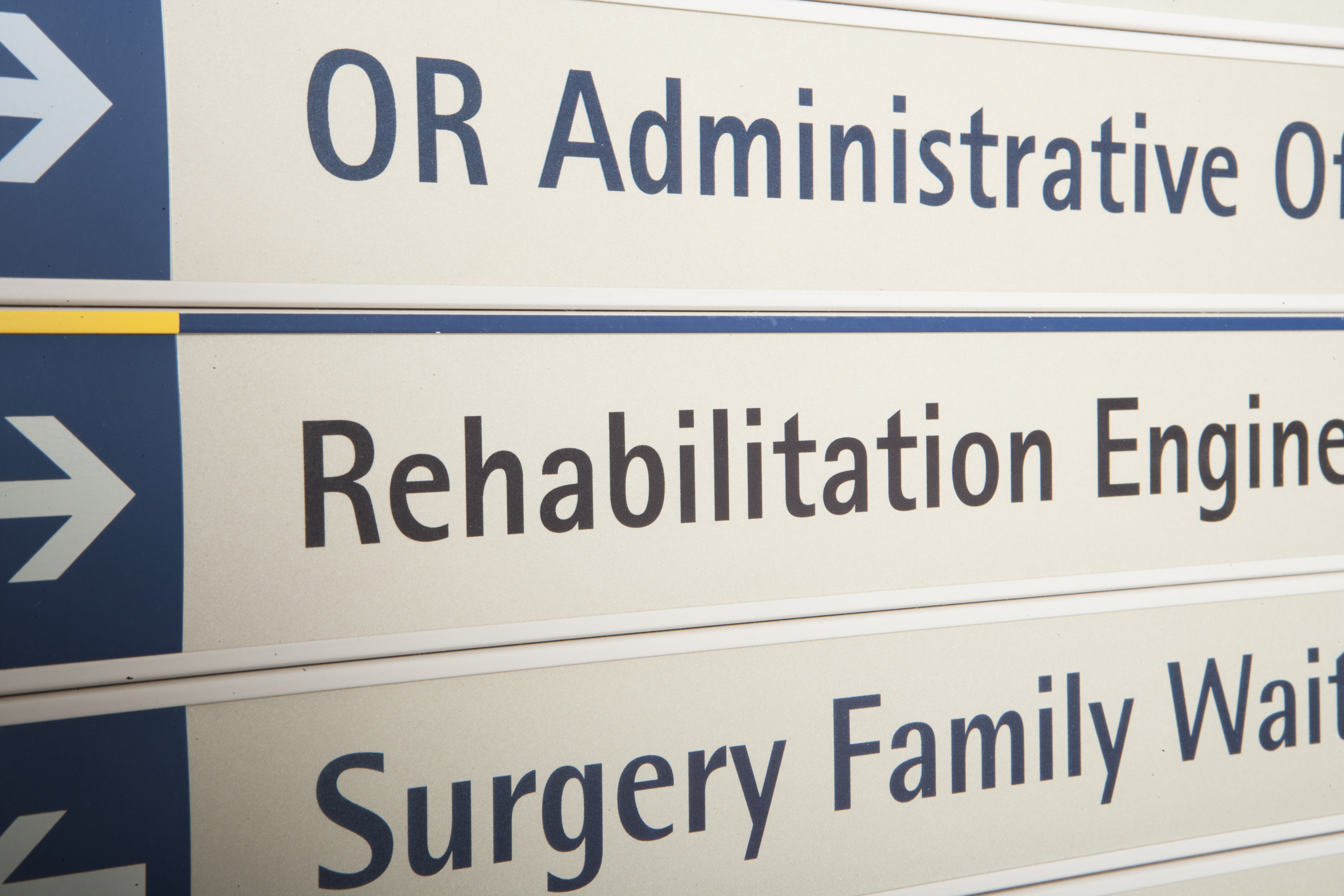 Signs in hospital