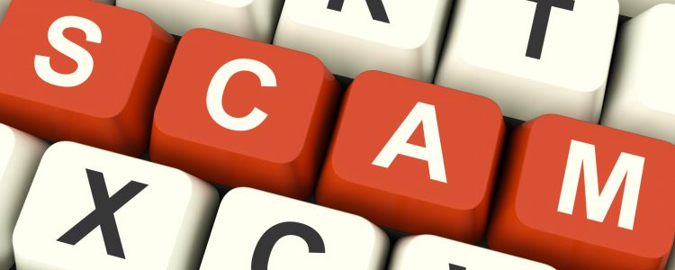 Scam Computer Keys Showing Swindles And Fraud