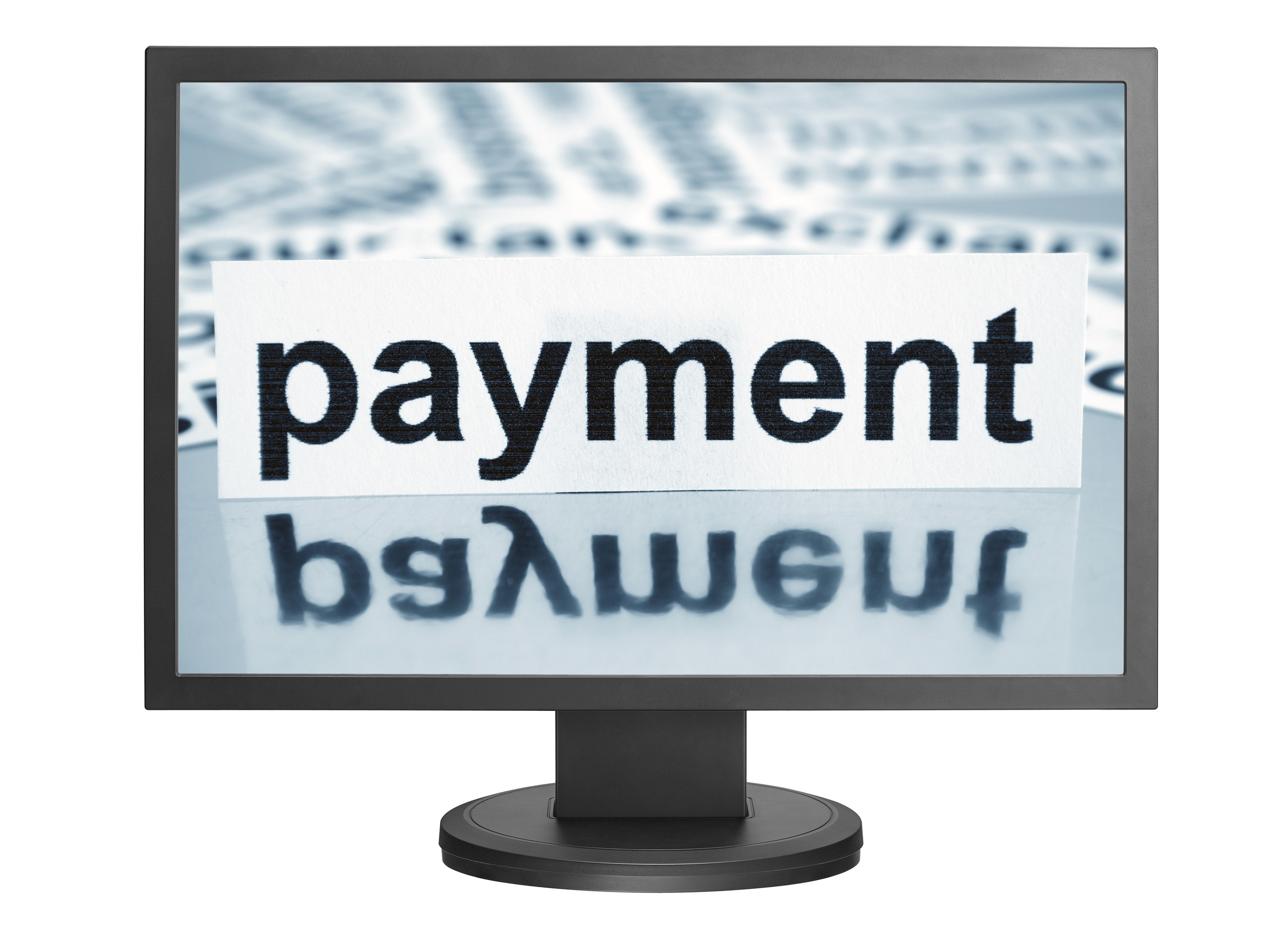 Payment on monitor