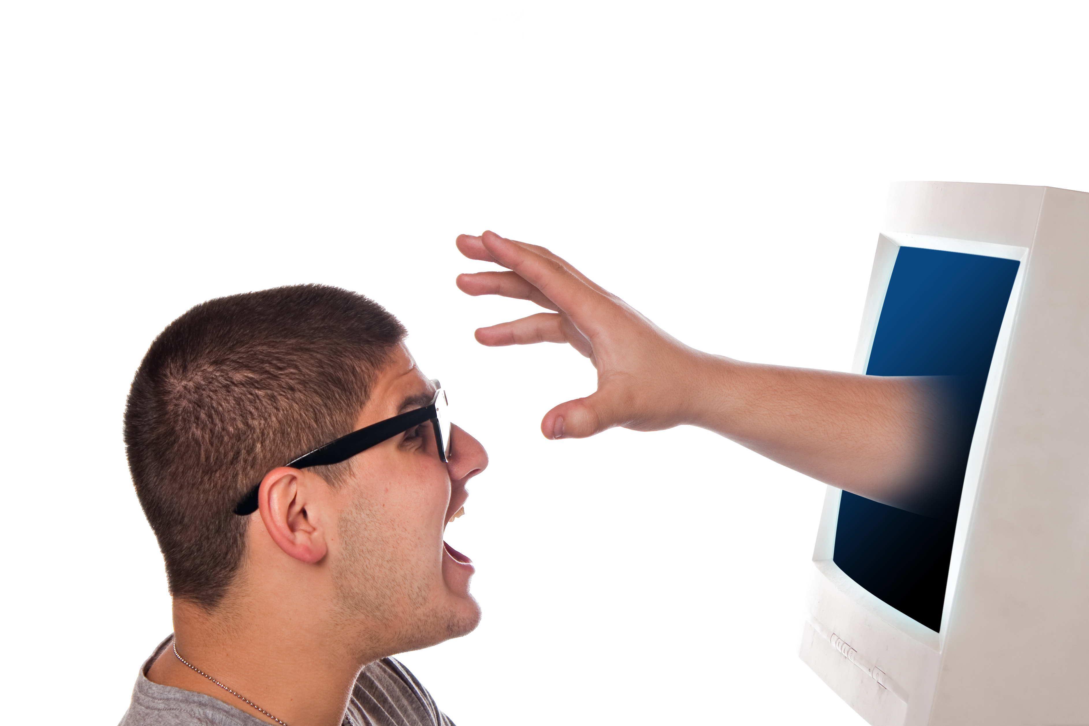 Scared Computer User