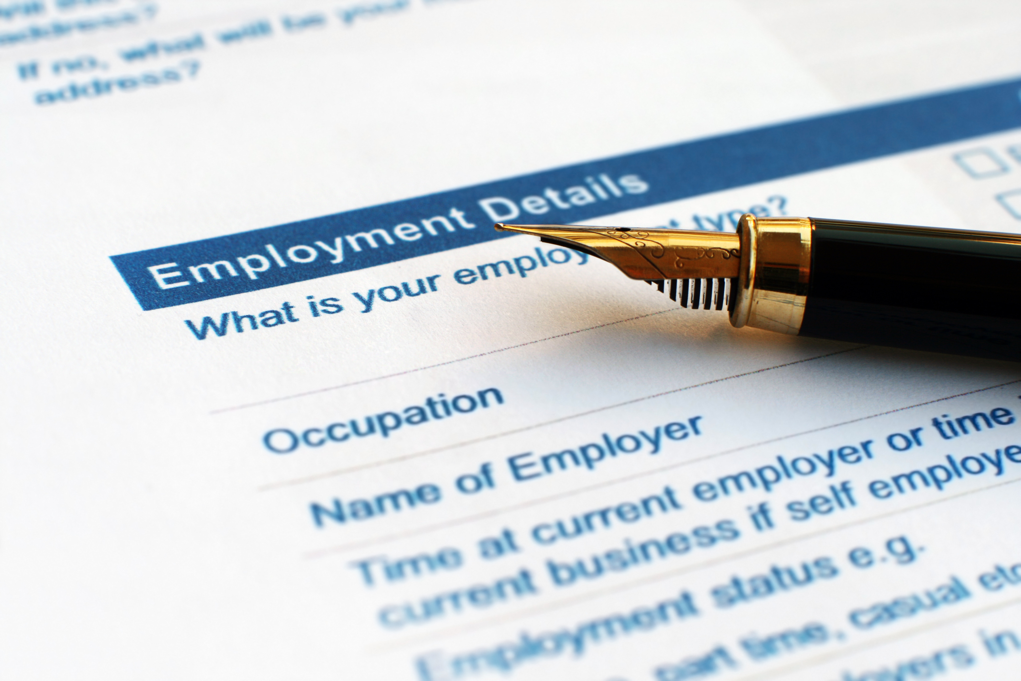 Employment form