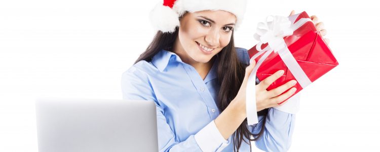 Beautiful christmas woman